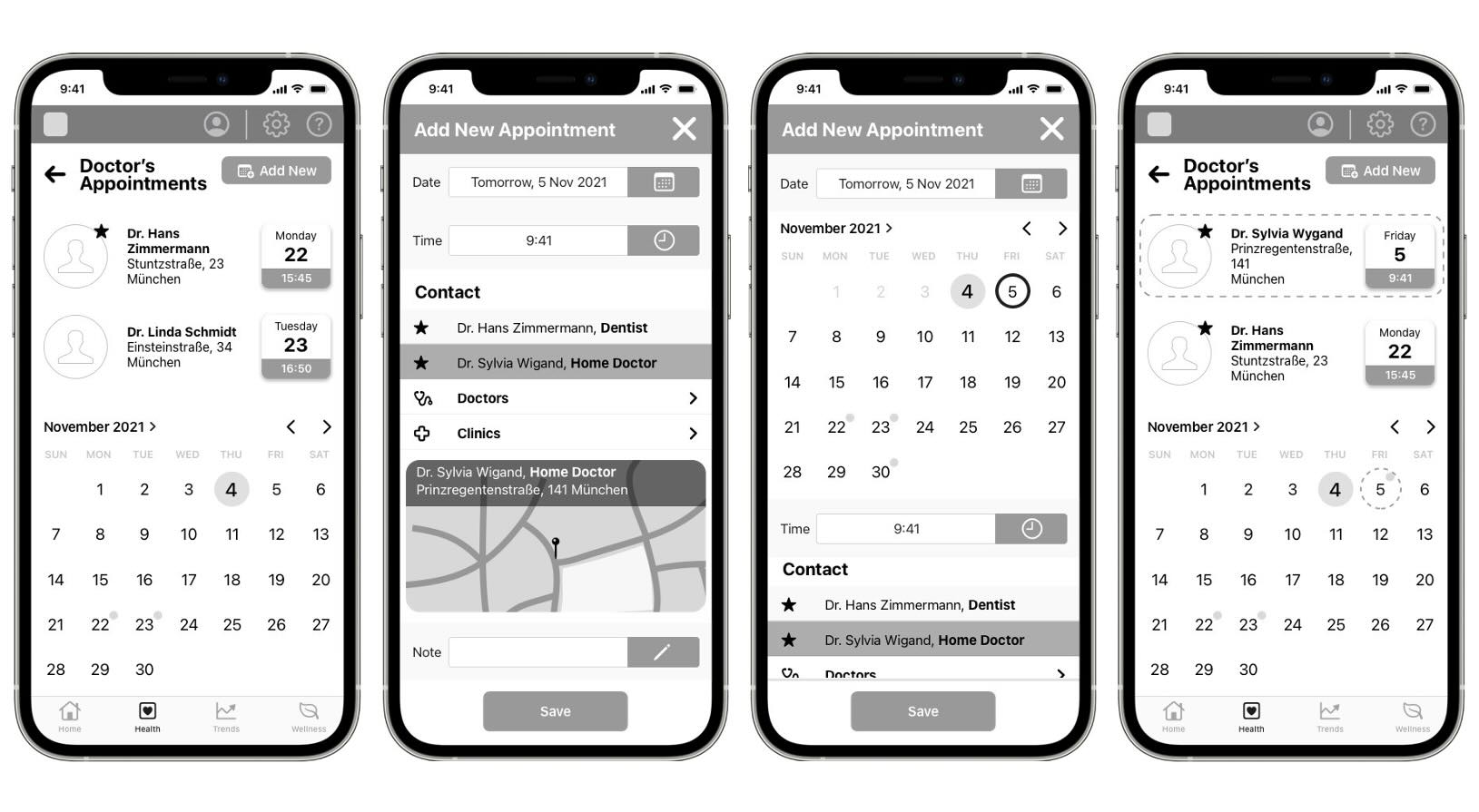 Store user&lsquo;s appointment | Mobile